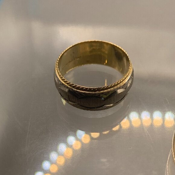 3ct Vintage Salesman Sample Brass MEN SIZE 6.25 Rings SELLING AS IS - Picture 3 of 5